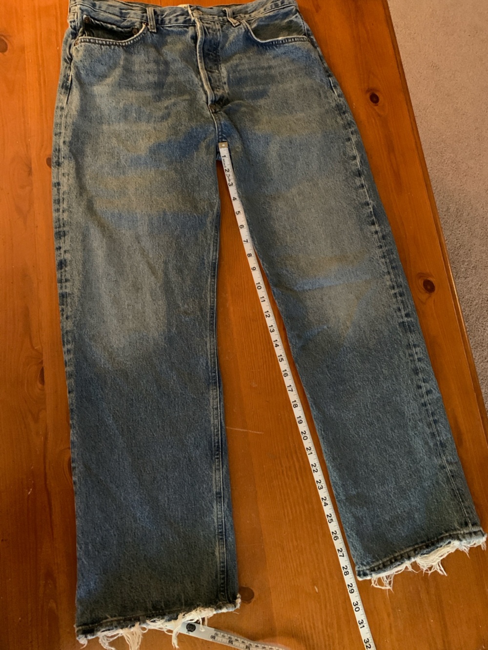 AGOLDE FRAN LOW SLUNG STRAIGHT CUFFED JEANS - Picture 10 of 11